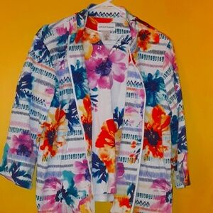 Alfred Dunner 2 piece blouse set